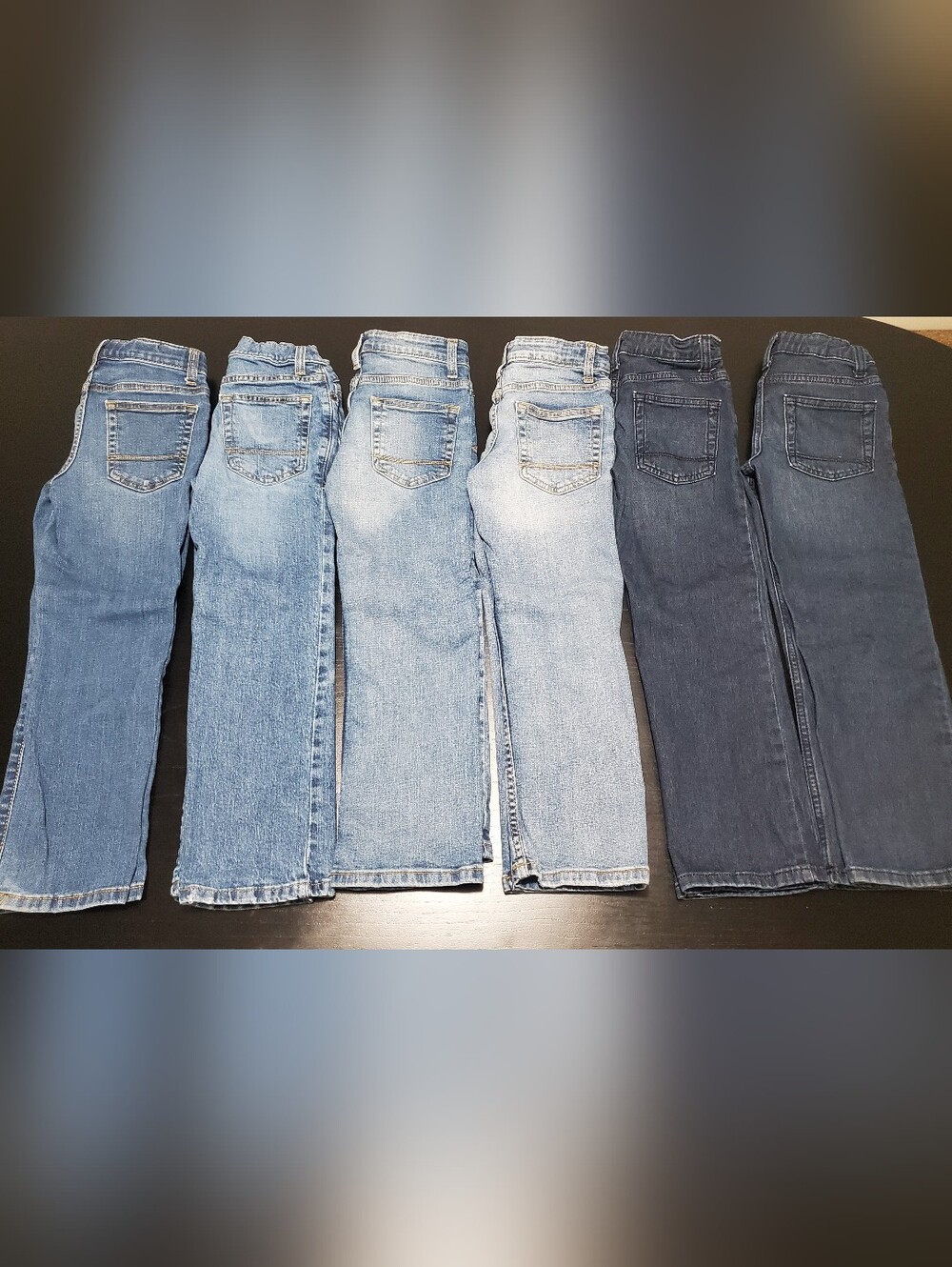 6 Pairs Of Cat & Jack Boys Size 6 Straight Cut Jeans